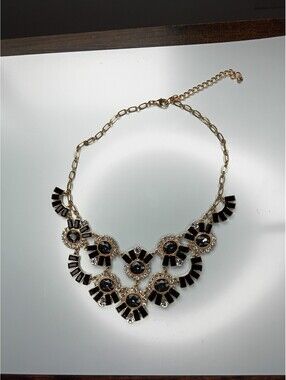 Black and gold Fashion Necklace